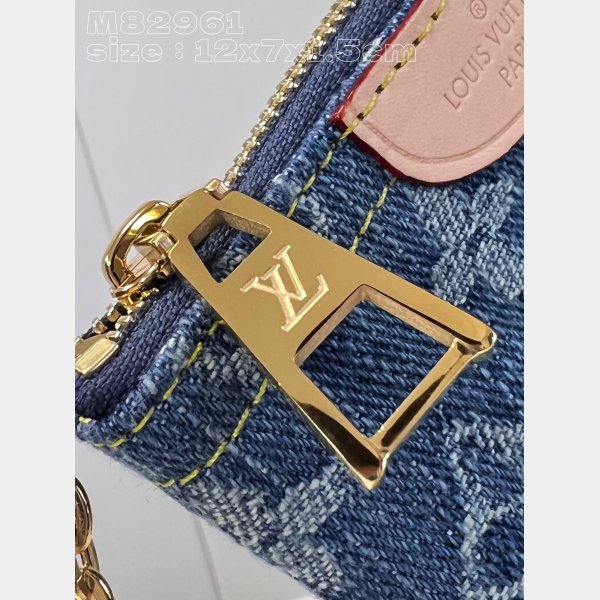 Designer Key Pouch Monogram Denim M82961 Replica Louis Vuitton Bag