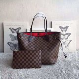 Replica Louis Vuitton Wholesale Neverfull MM Damier Ebene N41358 Brown