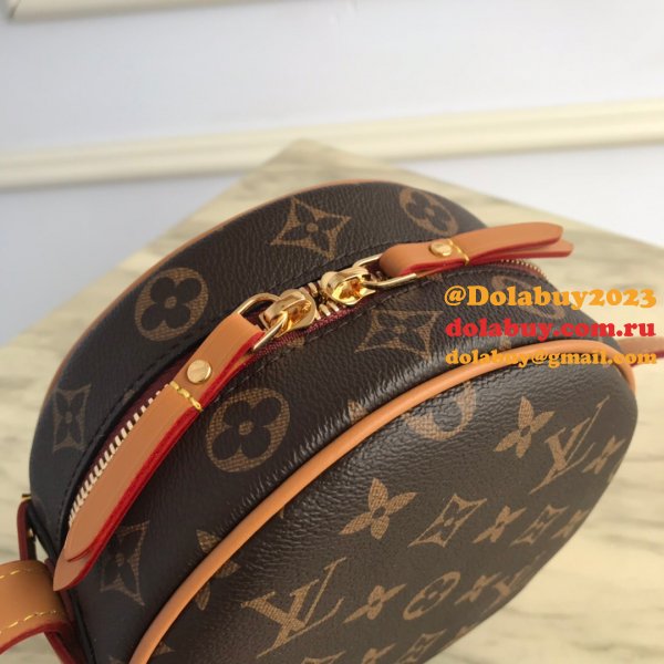 Louis Vuitton Boite Chapeau Souple PM Monogram in Brown High Quality M45149 Bag