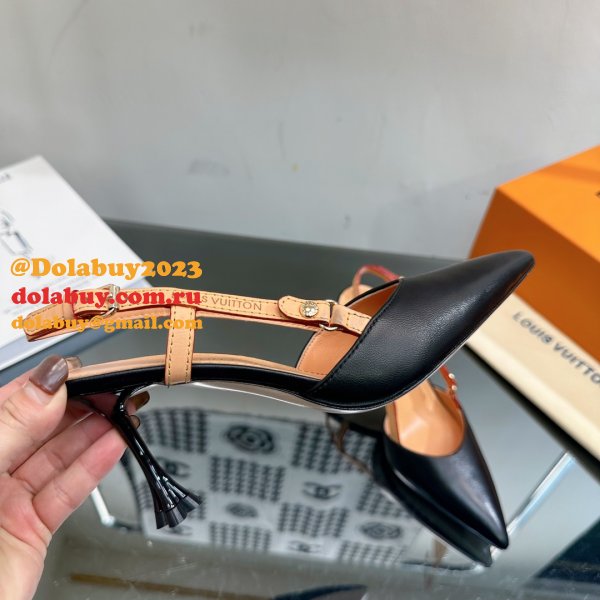 Louis Vuitton 1:1 Mirror Blossom Slingback Pump Shoes