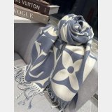 Duplicate LV Medallion Sheep Wool Scarf