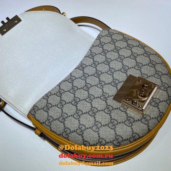 Replica Designer Gucci 644524 White Padlock small shoulder bag