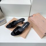 Miu Miu New Low Heel Slippers Buy The Best Product Replica Shoes