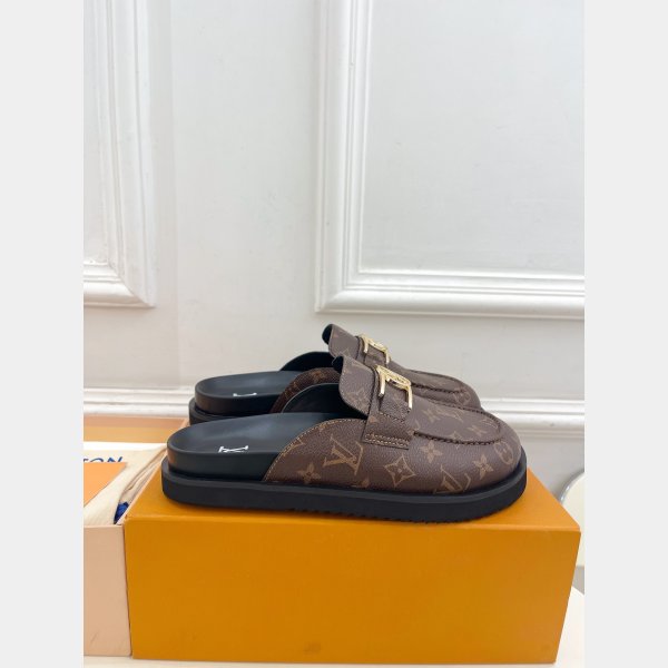 Upper Case Flat Open Back 1A884I Loafer Replica Louis Vuitton Shoes