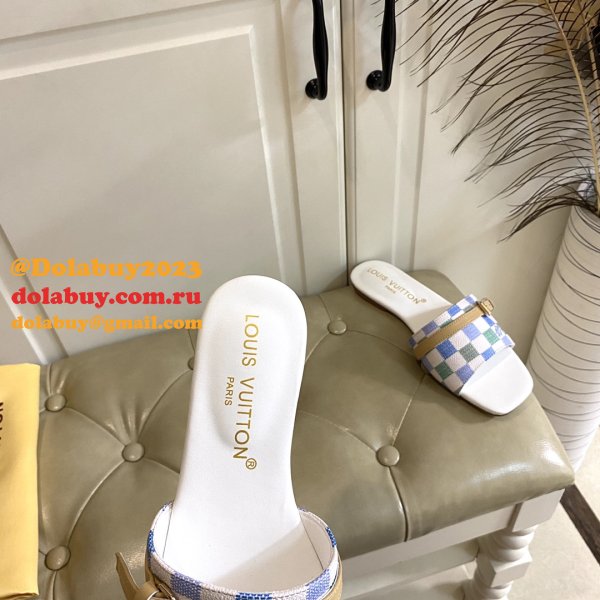 Designer LOUIS VUITTON Neo Revival Flat Mule