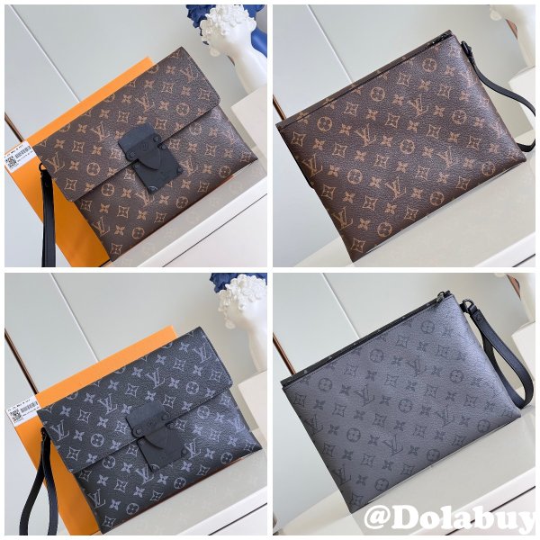 Replica M82598 Pochette S-Lock Monogram Eclipse Louis Vuitton Bag