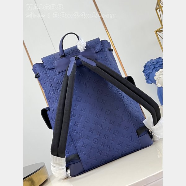 Christopher Fashion 7 Star Louis Vuitton Taurillon Monogram Men M11688 Blue