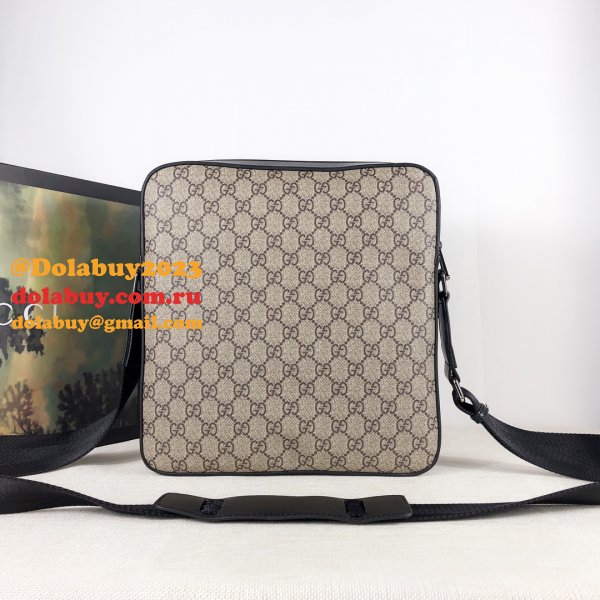 Gucci Replica Beige GG Supreme flat messenger