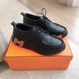 Top Quality hermes men Bouncing leather sneaker