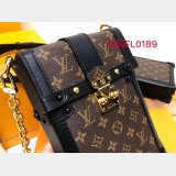 Louis Vuitton AAA+ Vertical Trunk Pochette Monogram M63913 Brown