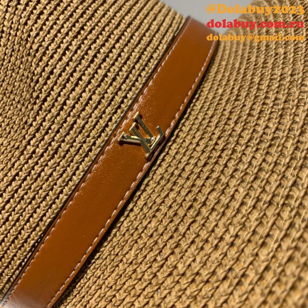 Fashion Louis Vuitton Beach classic straw hat