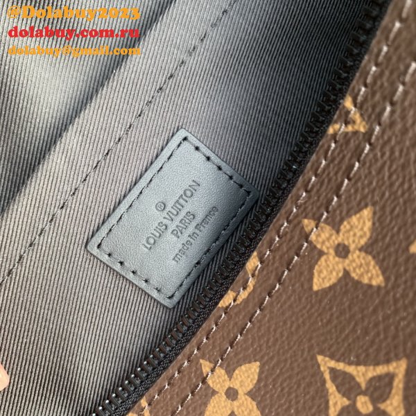 Soft Polochon Louis Vuitton Replica M46691 Monogram Macassar Canvas