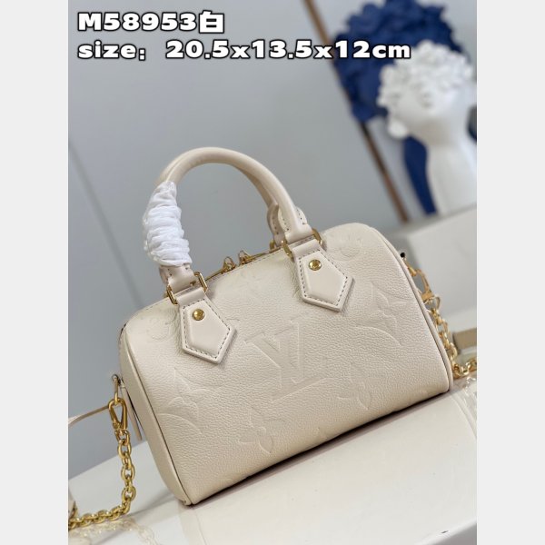 Speedy Replica LV Bandouliere 20 Creme The Best Quality Bag