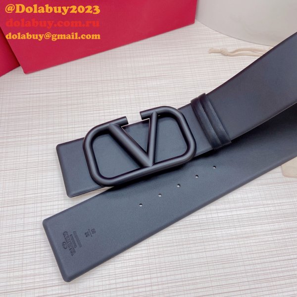 Wholesale Replica Valentino Black/Red Belts