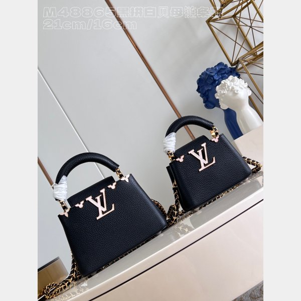 Buy Outlet Replicas Louis Vuitton Capucines M48865 Black Bag