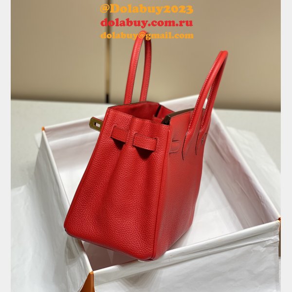 HERMES BIRKIN 25CM HALF HUMAN HANDMADE STICHING