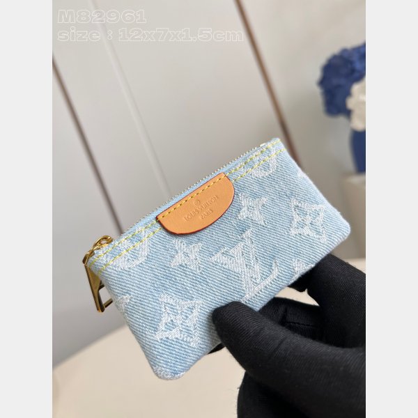 Key Pouch Monogram Denim M82961 7 Star Louis Vuitton Replica Bag