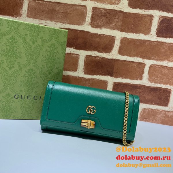 Gucci AAA+ 658243 Diana chain wallet Replica leather Fashion