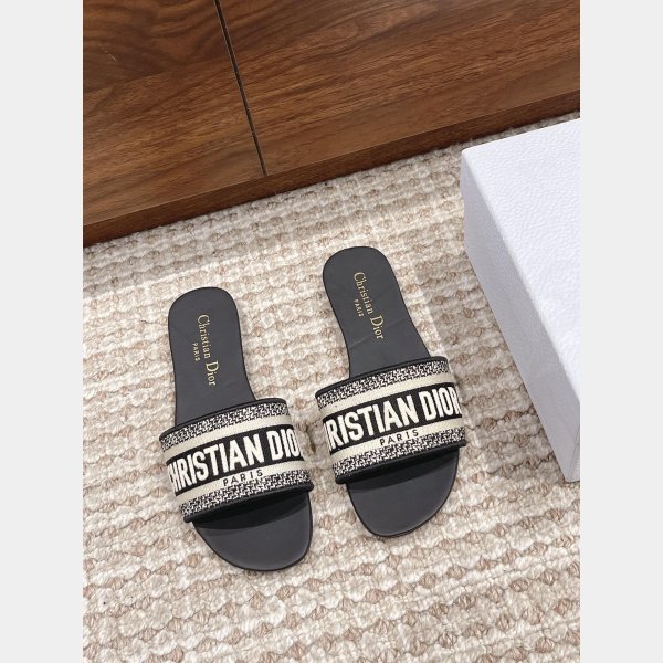 Replica Dior Flat Slipper DWAY SLIDE