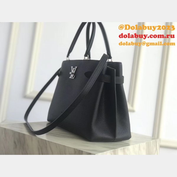 Replica Louis Vuitton UK M53730 Lockme Day Calf Leather Tote Bag