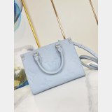 OnTheGo PM Monogram Empreinte Leather M46840 Blue Louis Vuitton Fake Bag