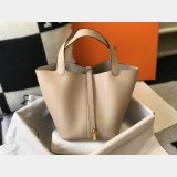 Luxury 7 Star Replica Designer Hermes Picotin 18/22cm Gold Online