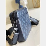 Louis Vuitton China Replica M45730 Duo Messenger Monogram Shadow Blue Bags