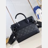 Steamer PM Monogram Eclipse Canvas M46953/ M24436 Louis Vuitton Replicas Men Bags