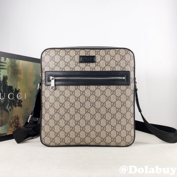 Gucci Replica Beige GG Supreme flat messenger