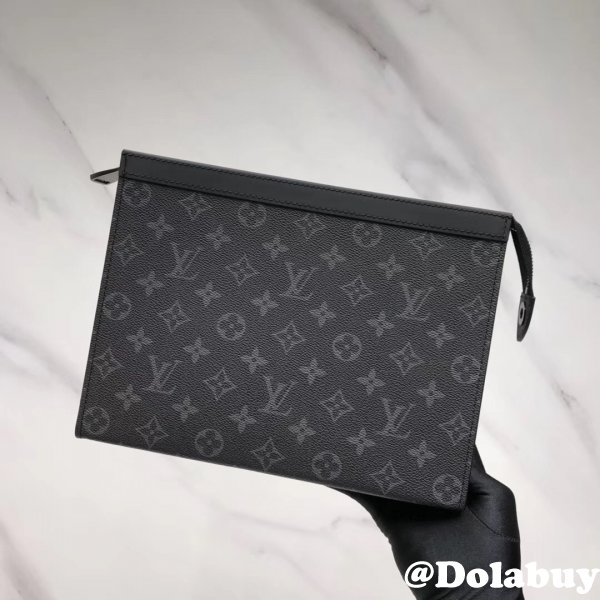 Louis Vuitton Pochette Voyage MM Monogram Eclipse M61692