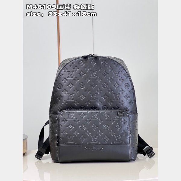 Louis Vuitton Luxury M46109 Racer Backpack Monogram Shadow Fashion Bags