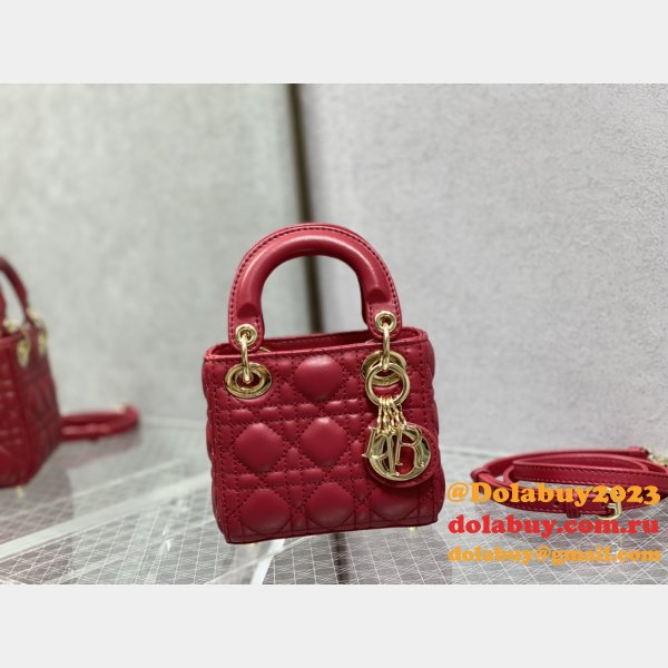 Replica Fashion Dior Micro Lady 1:1 Mirror 12CM Bag