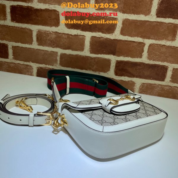 Gucci Replicas Horsebit 1955 mini bag white