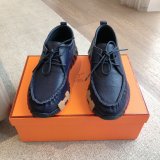 Top Quality hermes men Bouncing leather sneaker