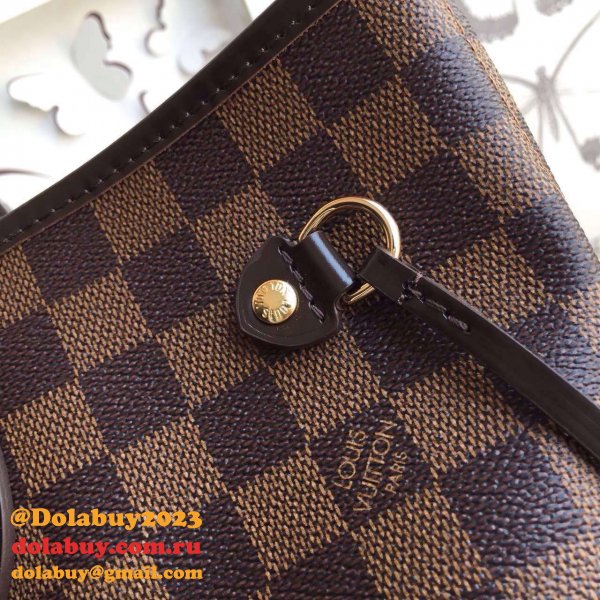 Replica Louis Vuitton Wholesale Neverfull MM Damier Ebene N41358 Brown