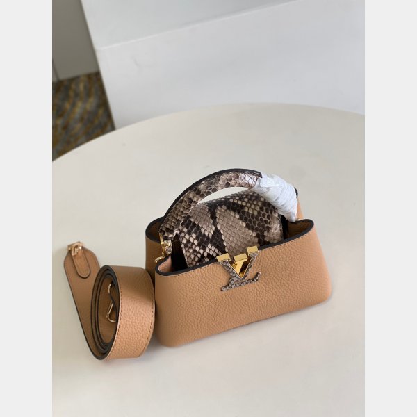 Louis Vuitton First Copy Capucines N80741 Arizona Brown Bag