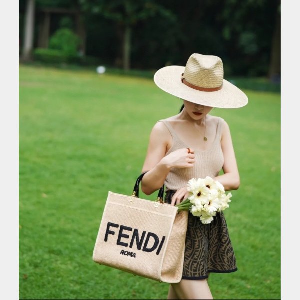 Top Quality Fendi Summer Raffia Shopping Bag Wholesale