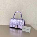 Fake Balenciaga Online Store Crocodile Pattern Hourglass 19/23cm Bag