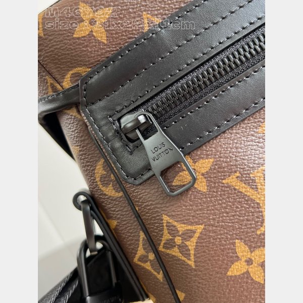 LV Copy Trail Messenger Monogram Macassar Canvas Men M46972 Fashion Bag