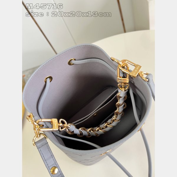 Louis Vuitton Replica LV NeoNoe M45716 Grey Bucket Bag