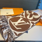 Duplicate LV Medallion Sheep Wool Scarf