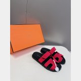 Luxury 2024 Hermes Replica Chypre Sandal High Quality Shoes