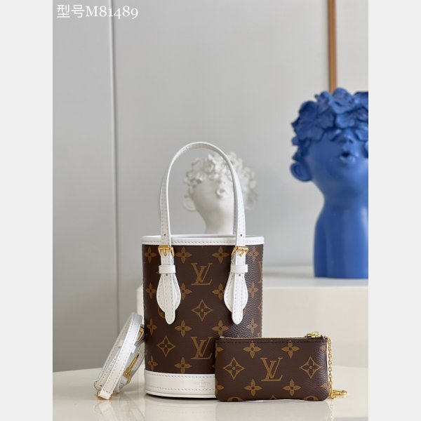 Buy Best High-Quality AAA Louis Vuitton Nano Bucket Monogram M81489 Bag