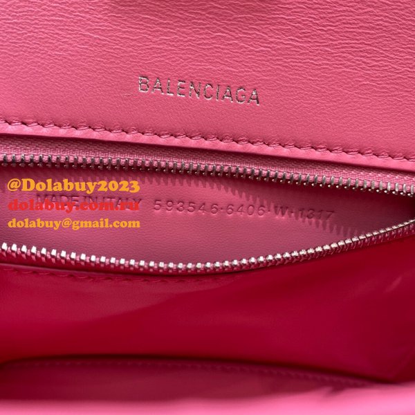 Balenciaga Replica Women's Hourglass S top handle bag Pink