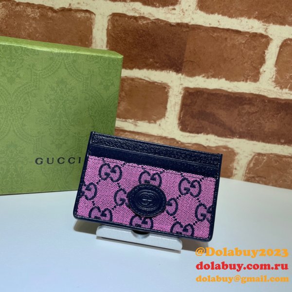 UK Gucci High Quality 659601 GG Multicolor card case wallet