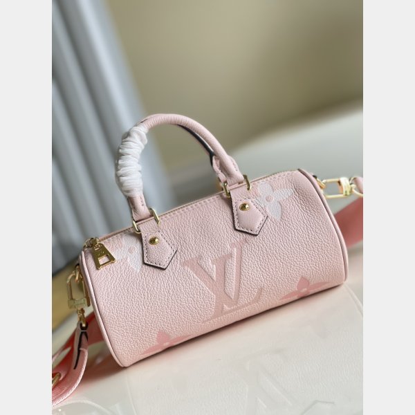 Louis Vuitton Papillon BB Monogram Empreinte Leather M45707 Rose