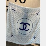 7 Star Chanel Double C Grid Square Scarf