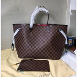 AAA+ Louis Vuitton Wholesale Neverfull GM Damier Ebene N41357 Brown