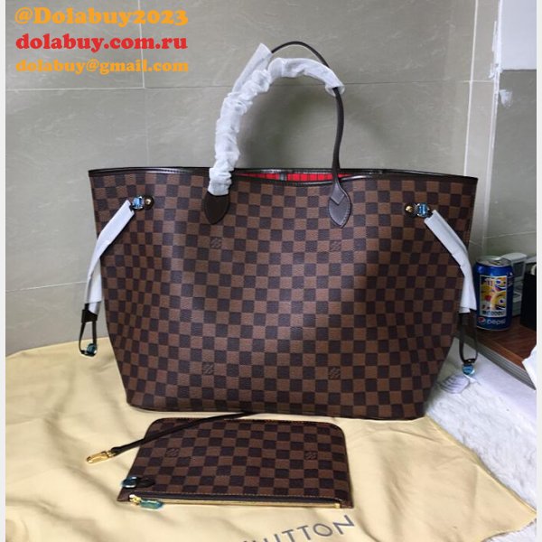 AAA+ Louis Vuitton Wholesale Neverfull GM Damier Ebene N41357 Brown