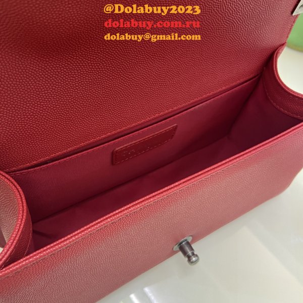 Replica CC Le Boy Flap Bag caviar leather 25CM